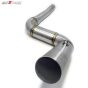 Allextreme EXBPKTM Stainless Steel Motorcycle Exhaust Middle Muffler Bend Pipe for KTM Duke 125/ Duke 200/ Duke 250/ Duke 390 (KTM Duke-200/Duke-390)
