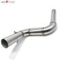 Allextreme EXBPKTM Stainless Steel Motorcycle Exhaust Middle Muffler Bend Pipe for KTM Duke 125/ Duke 200/ Duke 250/ Duke 390 (KTM Duke-200/Duke-390)