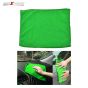 AllExtreme EXGCT01 Microfiber Towel Lint-Free Car Cleaning Clothes High Absorbent Towel for Car Windows, Exterior, Home and Office (Green, 5 PC)
