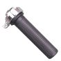 AllExtreme EXTGSB2 7/8 Inch Motorcycle Universal Die casted Metal Rubber Throttle Handlebar Hand Grip Bar End Compatible with Bullet Classic 350cc & 500cc (Black)