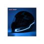 Allextreme Exhnl1B El Led Helmet Light Strip with 3 Modes Flashing Night Bike Motorcycle Riding Signal Sticker (Blue), Motorcycling