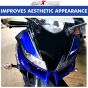 AllExtreme EXSGAW1 Motorcycle Front Fairing Aerodynamic Winglet 2.0 for R15 V3 (Blue)