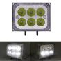 Allextreme EX6LDD2 18W 6 LED 5D Fog Light Water Resistant Spot Beam DRL Lamp for Bikes, Cars, SUVs & Motorcycles (2 Pcs, 18W, White)