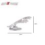 AllExtreme EXCJEL2 Jaguar Style Bike Styling Front Mudguard Ornament Sign Emblem Logo with Chrome Finishing for Motorcycles & Bikes (Chrome, 2 PCS)