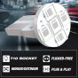 Allextreme EXBR2T10 Universal T10 LED Parking Light 5 SMD Super Bright Interior Pilot License Plate Dome Indicator Lamp Bulb for Car Bike and Motorcycle (3W, Red, 2 PCS)