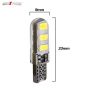 Allextreme EXT10F2 3W Multipurpose T10 LED Parking Light 6 SMD Bright Interior Pilot Licence Plate Dome Indicator Lamp for Car Bike and Motorcycle (White, Pack of 2)