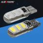 Allextreme EXT10F2 3W Multipurpose T10 LED Parking Light 6 SMD Bright Interior Pilot Licence Plate Dome Indicator Lamp for Car Bike and Motorcycle (White, Pack of 2)