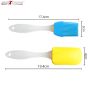 AllExtreme Heat Resistant Antibacterial Silicone Spatula and Basting/Pastry Brush for Kitchen (Random Color, Set of 2)