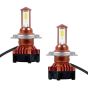 AllExtreme EXH4HG2 LED H4 Headlight Conversion Kit Lamp Bulbs for Front Fog Headlamp for Cars and Bike (Cool White, 80W, 2 Pieces)