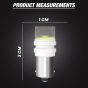 Allextreme Universal T10 LED Parking Light BA9S Socket 3000K 194 168 2825 License Plate Dome Map Door Courtesy Indicator Lamp Bulb for Car, Bike & Motorcycle (2 Pcs)