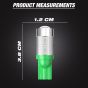 Allextreme EXT10SM Universal T10 LED Parking Light 10 SMD Super Bright Interior Pilot License Plate Dome Indicator Lamp Bulb for Car Bike and Motorcycle (3W, Green, 2 PCS)