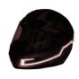 AllExtreme EXHNL1W EL LED Helmet Light Strip with 3 Modes Flashing Night Bike Motorcycle Riding Signal Sticker (White)