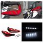 Allextreme EXHP22R Motorcycle Hand Guard with LED Light Universal Bike Handle Protector Shield Handlebar Protection Gear for ATV (Red, 7/8 Inch, 22mm), Standard