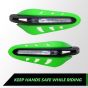 AllExtreme EXHP44G 7/8" 22mm Motorcycle Hand Guard with LED Light Universal Bike Handle Protector Shield Handlebar Protection Gear (Green)