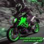 AllExtreme EXHP44G 7/8" 22mm Motorcycle Hand Guard with LED Light Universal Bike Handle Protector Shield Handlebar Protection Gear (Green)