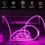 Allextreme AX-LED5 Neon LED Flexible Strip Light 12V Decorative Interior Exterior Car Truck Styling EL Wire Glow String Tube (Purple, 5M)