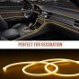 Allextreme AX-LED3 Neon LED Flexible Strip Light 12V Decorative Interior Exterior Car Truck Styling EL Wire Glow String Tube (Yellow, 5M)