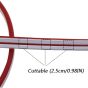 Allextreme AX-LED2 Neon LED Flexible Strip Light 12V Decorative Interior Exterior Car Truck Styling EL Wire Glow String Tube (Red, 5M)