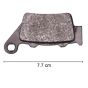 AllExtreme EXDBPF1 Disc Pad Brake Non-Abrasive, Compatible With Bullet Classic, Electra, Standard, Thunderbird & Himalayan (Front Disc Pad)