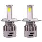 Allextreme EX2BHT2 H4 LED Headlight Bulb with Cooling Fan 36W Head lamp Conversion Kit for Bike Car SUV nd Motorcycles (2Pcs, White)