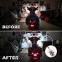 Allextreme EX2BHT2 H4 LED Headlight Bulb with Cooling Fan 36W Head lamp Conversion Kit for Bike Car SUV nd Motorcycles (2Pcs, White)