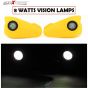 Allextreme GRD-05-Y LED Handguard 8 Watts Vision Light Lamp for ATV MX Off-Road Bright (Yellow)
