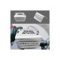 AllExtreme EXDBOC2 Disk Brake Reservoir Cover Stainless Steel Handle Oil Fluid Tank Cap Compatible with Himalayan (Silver)