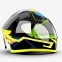 Allextreme Extps1D El Led Helmet Light Strip With 3 Modes Flashing Night Bike Motorcycle Riding Signal Sticker (Yellow), Motorcycling