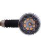 Allextreme EXTS2Y Universal Turn Signal Indicator Light Front/Rear Round Blinker Bulb for Motorcycles (Yellow, 2 Pcs)