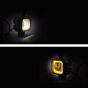 Allextreme EXHM1Y 2.5 Inch Square White Fog Light with Halo Angel Eye Ring for Bike Motorcycle Car and Off Road SUV (20W, Yellow, Pack of 1)