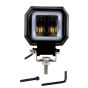 Allextreme EXHM1B 2.5 Inch Square White Fog Light with Halo Angel Eye Ring for Bike Motorcycle Car and Off Road SUV (20W, Blue, Pack of 1)