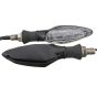 Allextreme EXTA02W Universal Turn Signal Indicator Light Front/Rear Round Blinker Bulb For Motorcycles (White, 2 Pcs)