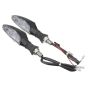 Allextreme EXTA02W Universal Turn Signal Indicator Light Front/Rear Round Blinker Bulb For Motorcycles (White, 2 Pcs)