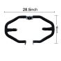 Allextreme EX9SL1B Heavy Duty Metal Leg Guard Front Bike Safety Crash Bar with Wrapped Black Rope Compatible for BS3, BS4 and BS6 Model Royal Enfield Bullet 350cc and 500cc (Black)