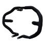 Allextreme EX9SL1B Heavy Duty Metal Leg Guard Front Bike Safety Crash Bar with Wrapped Black Rope Compatible for BS3, BS4 and BS6 Model Royal Enfield Bullet 350cc and 500cc (Black)