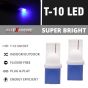 Allextreme EXT101B Universal T10 LED Parking Light Super Bright Interior Pilot License Plate Dome Indicator Lamp Bulb for Car Bike and Motorcycle (1W, Blue, 2 PCS)