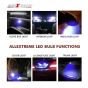 Allextreme EXT101B Universal T10 LED Parking Light Super Bright Interior Pilot License Plate Dome Indicator Lamp Bulb for Car Bike and Motorcycle (1W, Blue, 2 PCS)