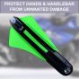 Allextreme EXHB22G 7/8" 22mm Motorcycle Hand Guard with LED Light Universal Bike Handle Protector Shield Handlebar Protection Gear (Green)