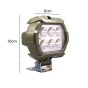 Allextreme EX6LM02 Waterproof 6 LED White Fog Light With Strobe Feature Heavy Duty Work Lamp for Motorcycle Bike Car and SUV (18W, White, 2 Pcs)