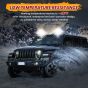Allextreme EX6LM02 Waterproof 6 LED White Fog Light With Strobe Feature Heavy Duty Work Lamp for Motorcycle Bike Car and SUV (18W, White, 2 Pcs)