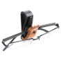 AllExtreme EXCGHFF 1 Pc Car Sunglass Holder Eyeglasses Storage Fastener Sun Visor Clip-on Glass Case for SUVs (Light Brown)