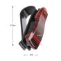 AllExtreme EXCGHCC 2 Pcs Car Sunglass Holder Eyeglasses Storage Fastener Sun Visor Clip-on Glass Case for SUVs (Dark Brown)