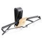 AllExtreme EXCGHBB 2 Pcs Car Sunglass Holder Eyeglasses Storage Fastener Sun Visor Clip-on Glass Case for SUVs (Light Beige)