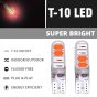 Allextreme 1W 10 LED Parking Light 6000K Bright Interior Pilot Licence Plate Lamp Door Courtesy Indicator Lamp for Cars Bikes Motorcycles (Red & Pink, 2 Pcs)