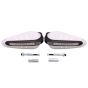 Allextreme EXPH22W 7/8" 22mm Motorcycle Hand Guard with LED Light Universal Bike Handle Protector Shield Handlebar Protection Gear (White), standard