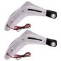 Allextreme EXPH22W 7/8" 22mm Motorcycle Hand Guard with LED Light Universal Bike Handle Protector Shield Handlebar Protection Gear (White), standard