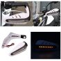 Allextreme EXPH22W 7/8" 22mm Motorcycle Hand Guard with LED Light Universal Bike Handle Protector Shield Handlebar Protection Gear (White), standard