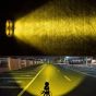 Allextreme EX40YF2 4 LED Fog Light Super Bright Spot Flood Beam Driving Lamp for Motorcycle Cars Bikes & SUV (40W, Amber Light, 2 Pcs)