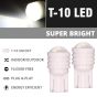 Allextreme EXT021W Universal T10 LED Parking Light Super Bright Interior Pilot License Plate Dome Indicator Lamp Bulb for Car Bike and Motorcycle (1W, White, 2 PCS)