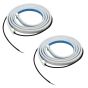 AllExtreme EXCDLM2 Flexible Daytime Running Strip Light Interior Car Door Turn Signal & Decorative LED for Cars (Red & White, 2 Pcs)